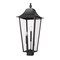 Z-Lite Gannon 3 Light Outdoor Post Mount Fixture, 12in. W x 30in. H, Black 5008PHXLS-BK - alternate 1